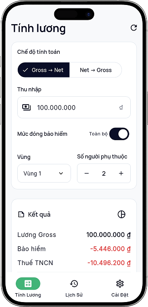 Tính Lương App