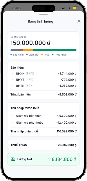 Tính Lương App